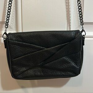 EUC Halston heritage clutch/small purse, black